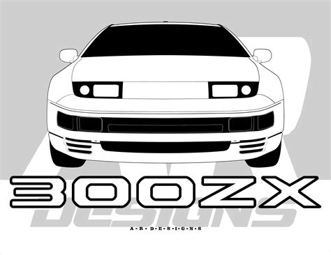 Nissan Zx Front Png Svg Etsy Australia