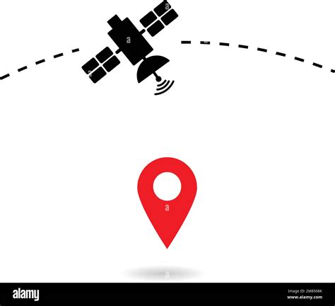 Satellite GPS Navigation Pictogram Vehicle Navigation Technology