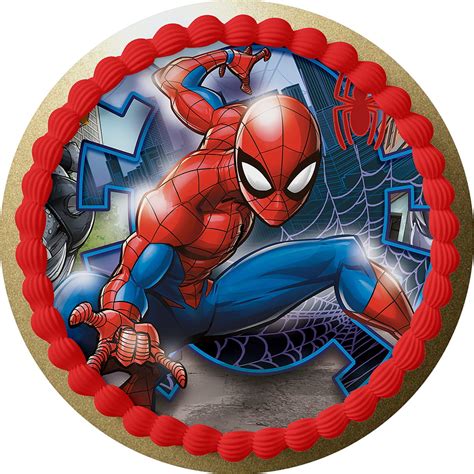 Op Atek Na Tort Spiderman Cm Gratis Tekst Wafers Premium