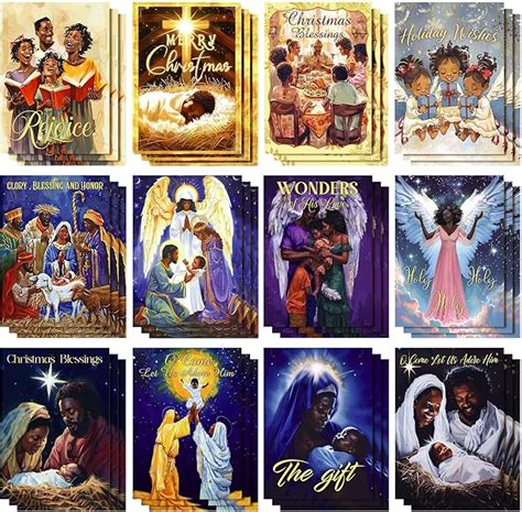 Amazon Cholemy 36 Set African American Nativity Scene Christmas