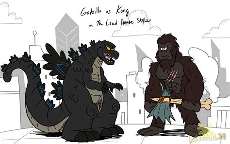 Godzilla Vs Kong In Lh Style By Lordshrekzilla20 On Deviantart