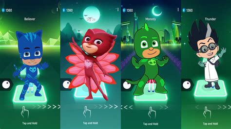 Tiles Hop Edm Rush Pj Masks Catboy Gekko Owlette Romeo Youtube