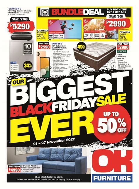 Ok Furniture Promotional Leaflet Black Friday Valid From