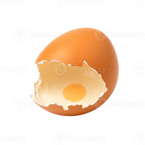 AI generated broken egg isolated on transparent background PNG image ...