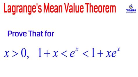 Problem On Lagranges Mean Value Theorem Lmvt First Mean Value Theorem