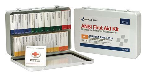 FIRST AID ONLY 212 Components ANSI ISEA Z308 1 2015 First Aid Kit