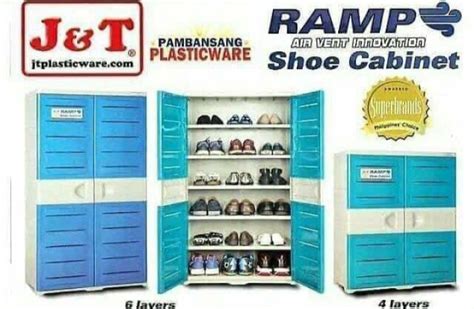 Jandt Ramp Shoe Cabinet 4 Layer Plastic Cabinet Shoe Storage Shoe Organizer Shelves Drawers Shoe