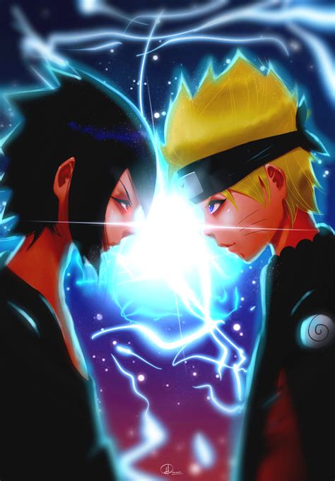 Naruto Sasuke Eternal Rivals by hpillustrations7 on DeviantArt