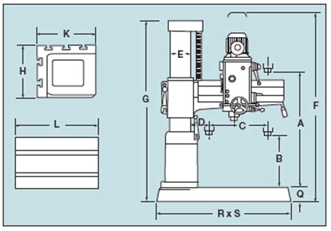 Radial Arm Drill Press: Medium Radial Arm Drill Presses