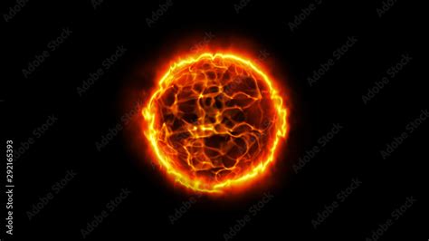 Solar energy abstract background. Fire ball. Sun illustration. Stock ...