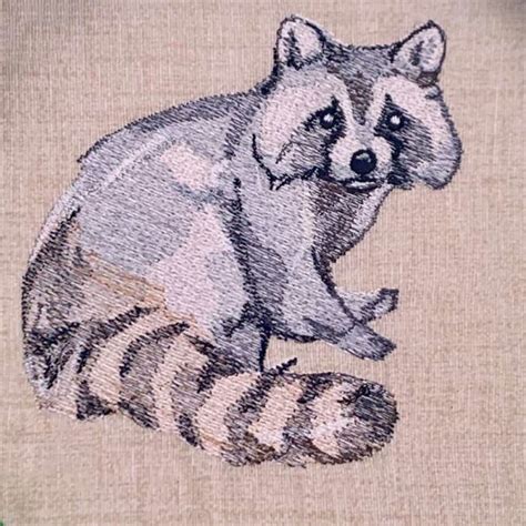 Embroidery Design Forest Legends Raccoon 2 2 Sizes