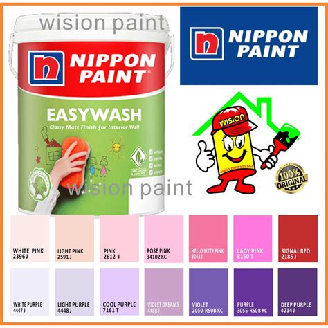 L Nippon Paint Easy Wash White Nippon Easywash Mixed Cat Nippon