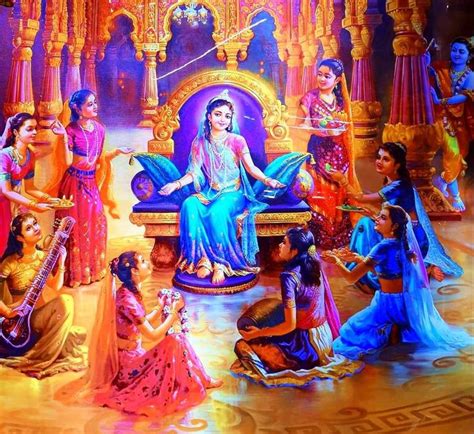 Pin by 𝑲𝒓𝒊𝒔𝒉𝒏𝒂𝒎𝒂𝒚𝒊 on Sakhis of Radha Shyamsundar Krishna art