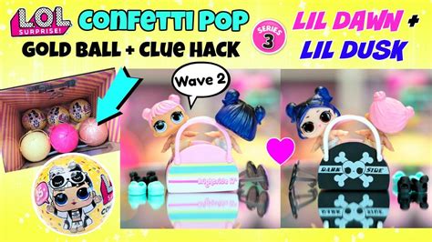 LIL DAWN And LIL DUSK FOUND WAVE 2 LOL SURPRISE CONFETTI POP SERIES 3