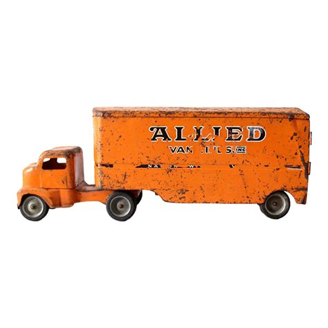 Vintage 1950's Toy Truck Allied Van Lines | Chairish