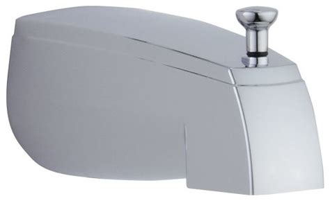 Delta Tub Spout Pull Up Diverter Chrome Contemporary Bathtub