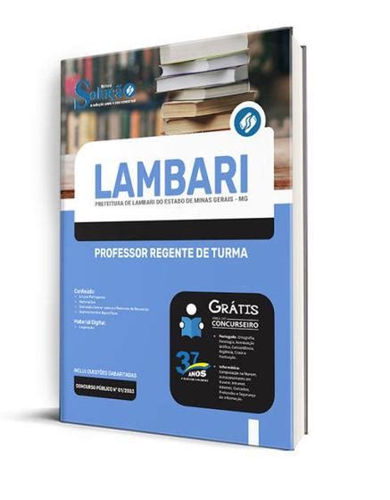 Apostila Lambari Mg 2023 Professor Regente De Turma Outros Livros