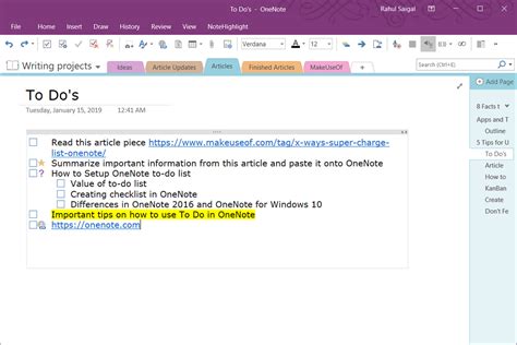 Onenote To Do List Neoaca