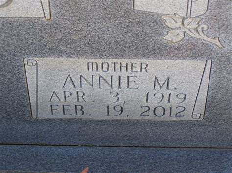 Annie Merle Odom Forehand 1919 2012 Mémorial Find a Grave