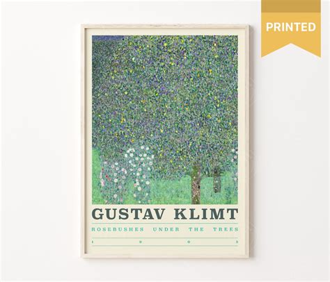 Gustav Klimt Poster Klimt the Park Art Print Klimt Kiss - Etsy