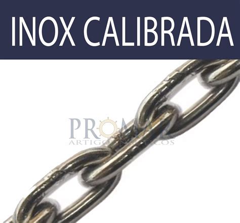 Corrente Calibrada Din 766 Aço Inox 316 De 10mm R 120 00 em Mercado