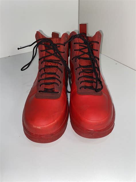 Size 8 5 Nike Air Force 1 Foamposite Red For Sale Online Ebay