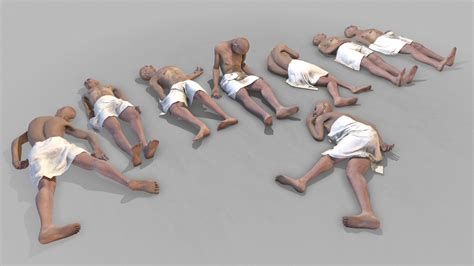 Large Corpse Collection 3D Model 50 Unitypackage Unknown Free3D