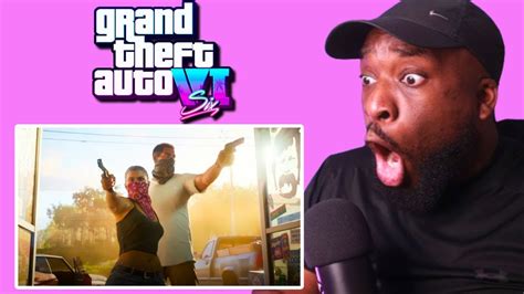 Grand Theft Auto Vi Trailer 1 Reaction Youtube