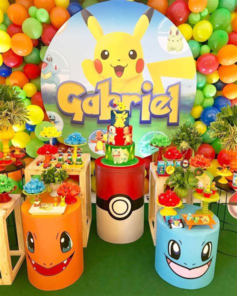 Festa Pokémon 70 Maneiras De Decorar Usando Cores E Personagens Tua