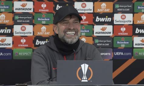 Watch Jurgen Klopp Reacts To Liverpool Hitting Sparta Prague For Six