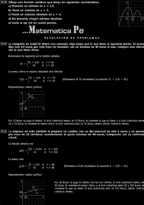 FUNCIONES EJERCICIOS RESUELTOS DE SECUNDARIAMATEMATICA 4 ESO PDF