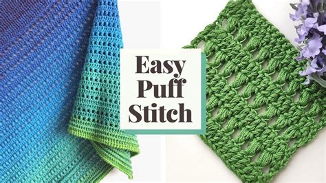 How To Crochet Easy Puff Stitch Beginner Friendly Tutorial Youtube