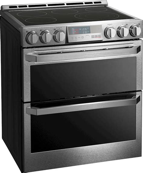 Best Buy Lg Signature 73 Cu Ft Smart Slide In Double Oven Electric True Convection Range