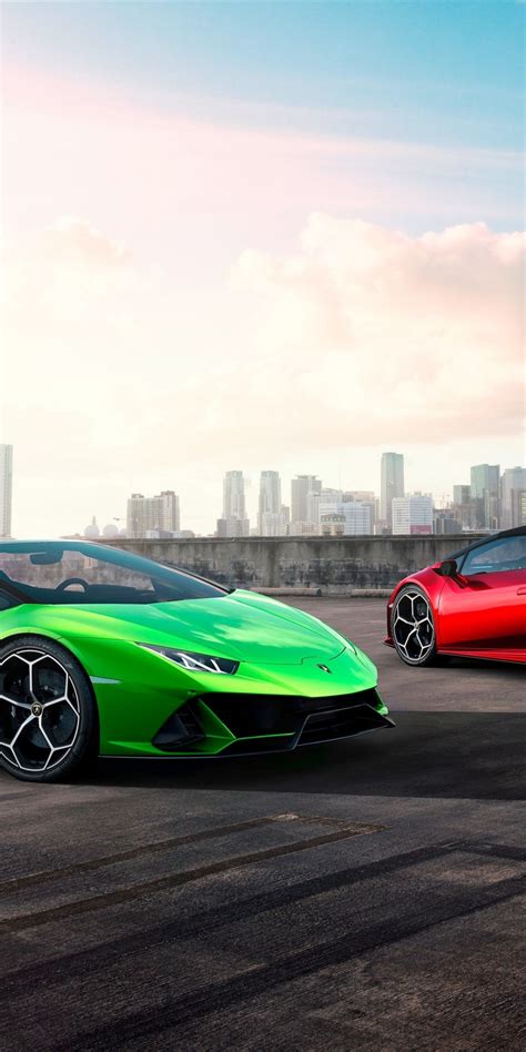 Two cars, Lamborghini Huracan, 1080x2160 wallpaper | Car wallpapers ...