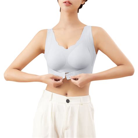 Bras For Women Womens Seamless Rimless Tank Style Bra Beauty Chest Pads