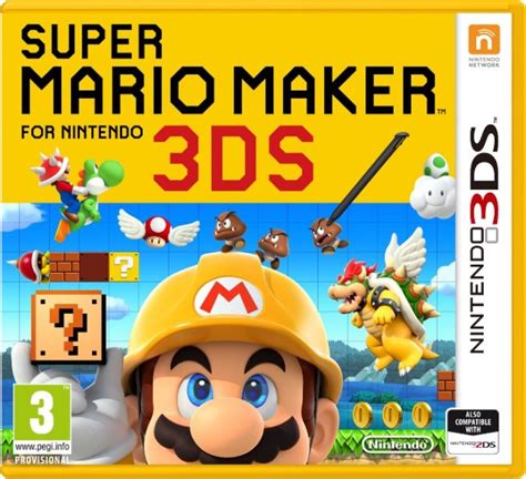 European Super Mario Maker for 3DS boxart