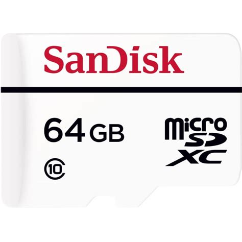 SanDisk 64GB MicroSDXC High Endurance Video Monitoring Card With