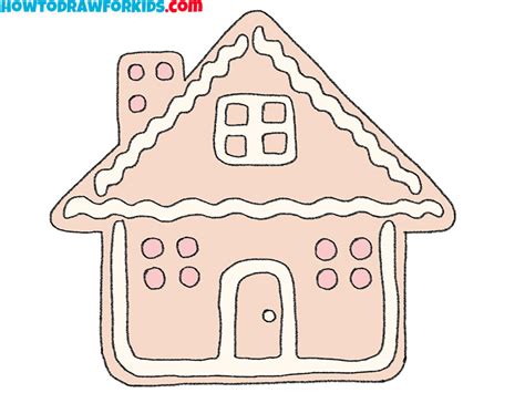 How to Draw a Gingerbread House - Drawing Tutorial For Kids