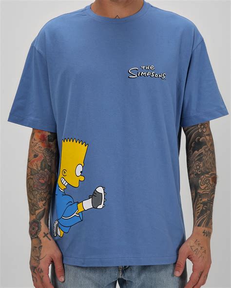 Riachuelo Camiseta Masculina Os Simpsons Homer E Bart Azul Fox The