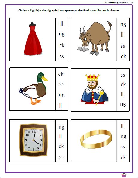 Ng Digraph Words And Sounds Thereadingadvicehub