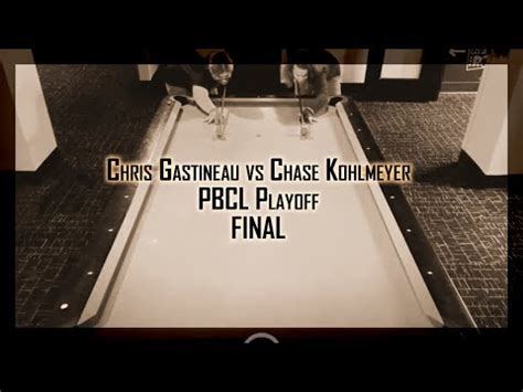 Chase Kohlmeyer Vs Chris Gastineau Purdue Billiards Club League