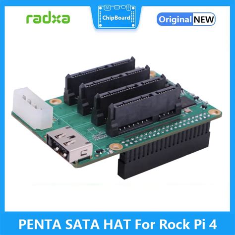 PENTA SATA HAT Placa De Expansi N Para ROCK PI 3 Rock Pi 4 Rock 5A