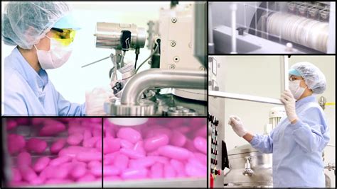 Pill Manufacturing Montage Drug Manufacturing Stock Footage Video 100