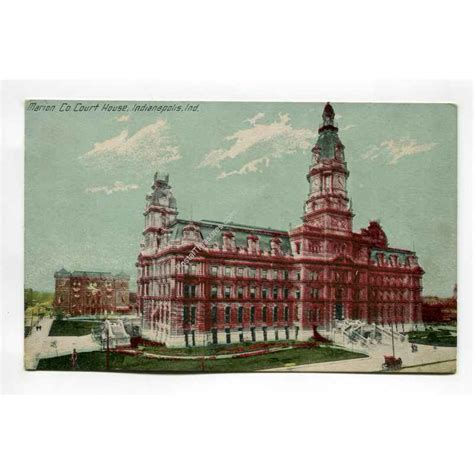 Marion County Court House Indianapolis Indiana postcard