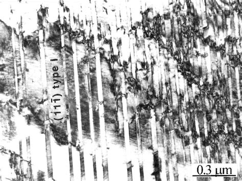 A Bf Micrograph Of Martensite After Tensile Deformation To