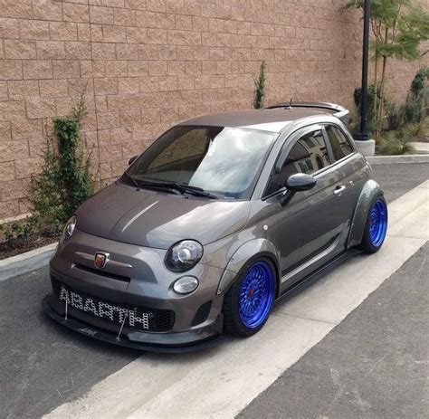 Fiat 500 POP DTM Widebody Body Kit FRP Rivet On Style Race Over Fender ...