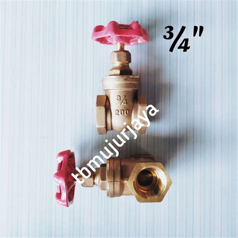 Jual Stop Kran Gate Valve Kuningan Inch Inch Onda Shopee