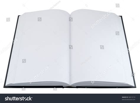 Empty Open Book On White Background Stock Photo 58013113 | Shutterstock