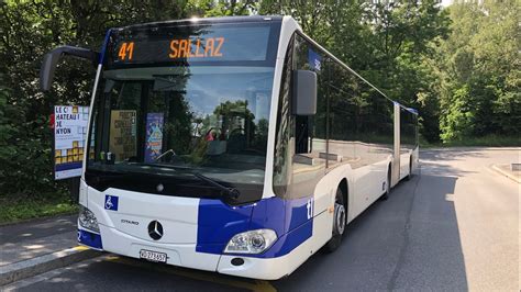 Vidéo Spéciale Sur Les Mercedes Citaro Articulé Sur La Ligne 41 En