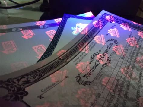 Custom Security Uv Fibers Watermak Paper Printing Hot Stamping Hologram